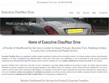 Tablet Screenshot of executivechauffeurdrive.co.uk